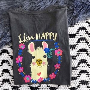 Natural Life: Grey, LLive Happy shirt